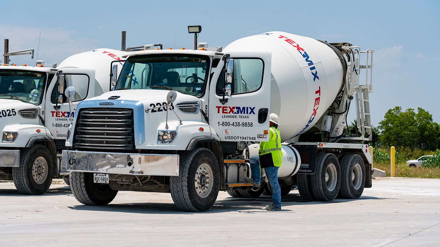TexMix ready-mix truck